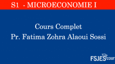 Cours de Microéconomie I