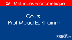 Méthodes econométries cours