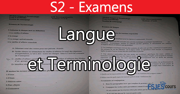 Examens Langue et Terminologie II