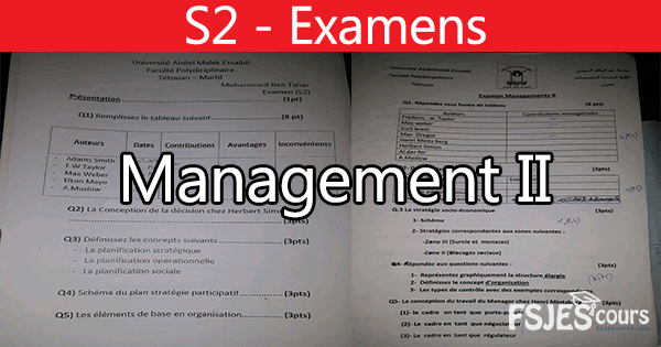 Examens Management II:
