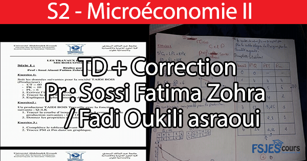 TD microéconomie 2