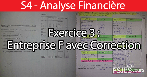 Exercice n°3 analyse financière