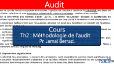 Audit cours s5 Méthodologie de l'audit