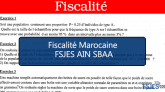 Fiscalité marocaine cours s5