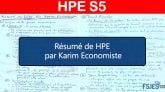HPE résumé S5