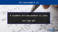 Examens microeconomie s1