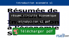résume circuite économique introduction s1 pdf
