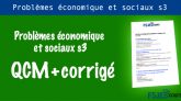 QCM Problèmes économique et sociaux s3