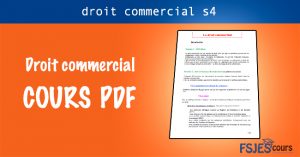 Cours Droit Commercial Pdf - FSJES Cours