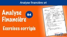 Analyse financière exercices corrigés