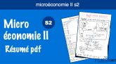 Microéconomie II résumé s2