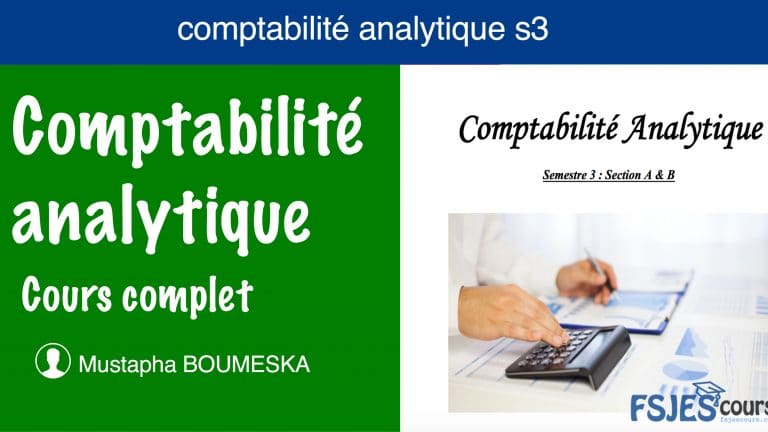 Comptabilité analytique cours s3