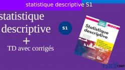 TD de statistique descriptive s1 avec corrigé pdf