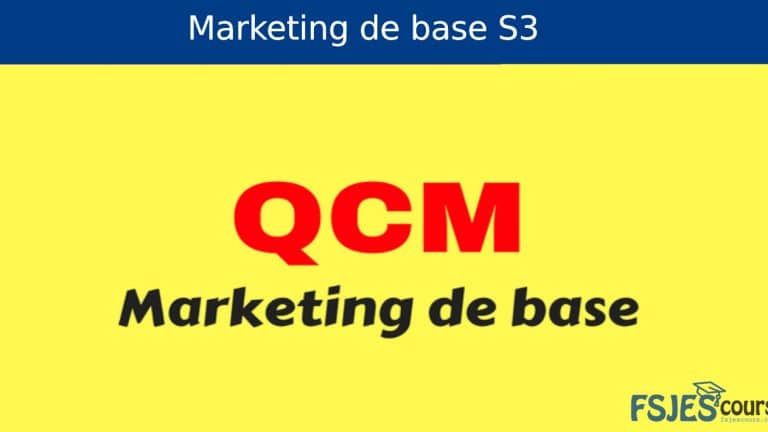 Examens Marketing S3 QCM pdf