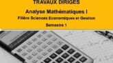 Travaux Diriges D'Analyse Mathématique S1